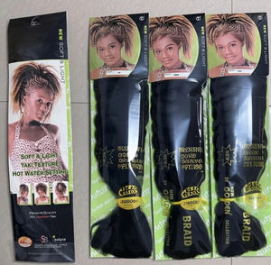 Cheveux synthétiques résistants à la chaleur, pré-étirés, 165g, 82 pouces, pour tresses africaines, marque Outres Green Package, autorisation de la marque - Product Image 1