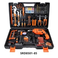62PCS Home Hand Tools Set Electrical Tools and Hardware Toolbox with Electric Drill SR077-4
