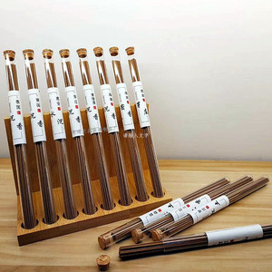 Tubos de incienso de vidrio Tianjing de 5 a 50 gramos con tapón de corcho, transparentes, para almacenamiento de madera de agar y sándalo para aromaterapia - Product Image 3