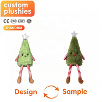 Adorable jouet en peluche Arbre de Noël, figurine en peluche douce avec étoile en sommet, vente en gros, personnalisable, décoration pour la maison, fête, cadeau de Noël