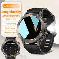 SENBONO Soldes Flash Montre Intelligente Hommes S81PRO avec Appel Fréquence Cardiaque Étanche Ronde Grande Batterie Montre Connectée pour iOS Android