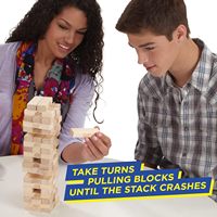 Jeu Jenga original pour 1 joueur supplémentaire, à partir de 6 ans, blocs en bois, tour à empiler, fête en famille, artisanat en bois pour enfants, mural, personnalisable