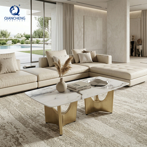 Tavolino da Caffè Moderno con Gambe in Acciaio Inox, Design Post-Moderno Personalizzato - Product Image 4