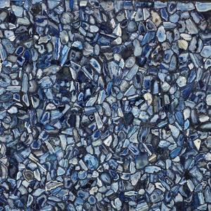 Blue Agate Semi Precious Stone Elegant Decor Slabs For Interior Architecture Wall Panels Flooring Rich Blue Crystal Appearance - Product Image 2