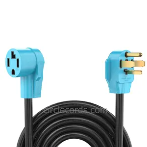 CircleCord essiccatore a 4 punte/cavo di estensione EV 30 Amp 10 piedi NEMA 14-30P/R 10 Gauge STW livello 2 prolunghe cavi di alimentazione EV