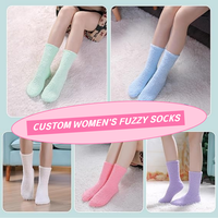 Maßgeschneiderte Socken-Designs OEM Schlafsocken für Damen Flauschig Dick Warm Bequem Weich Fuzzy Thermosocken für Winter Zuhause Alltag