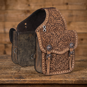 Sac de selle vintage en cuir véritable, qualité supérieure, fait main, pliable, pour l'équitation, multifonctionnel - Product Image 2