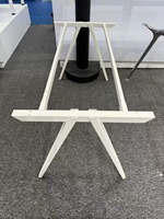 Pieds de table télescopiques contemporains en acier inoxydable – Cadre métallique abordable pour bureau à domicile, salon et table d'école