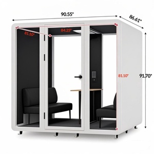 Di động âm thanh hoàn hảo mô-đun nội thất văn phòng máy trạm tủ cho các cuộc họp nhóm - Product Image 1