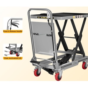 ODM OEM Mesa elevadora de tijera doble personalizada Material de entrega Transporte Carro de mesa elevadora hidráulica - Product Image 4