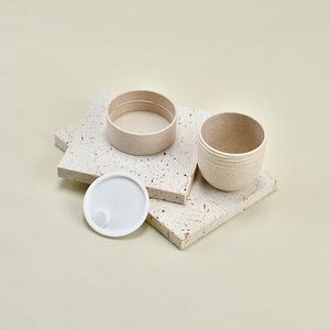 Tóc Mudpack Rơm Lúa Mì Jar 100Ml 250Ml 300Ml 500Ml Rơm Lúa Mì Phân Hủy Sinh Học Kem Dưỡng Da Dầu Gội Gel Tắm Chai Với Nắp Tre - Product Image 3