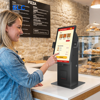 Kiosque tactile de commande automatique 24 pouces Android 14 4+64 Go RK3576 avec module externe en option et machine de paiement