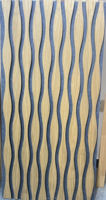 Panneau acoustique en MDF, grille insonorisante, panneau mural décoratif en bois, design 3D, léger, réduction du bruit, utilisation intérieure
