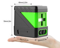 Tingkat Laser 2-Line 5V presisi tinggi, instrumen pelevelan ubin dinding luar dan dalam ruangan, eksklusif lintas batas