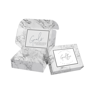 Marble Box boite 5 gr Perfume Packaging Box Shipping Corrugated Cardboard Packaging Perfume Mailer Box