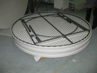 Mesa de Comedor Plegable de Plástico HDPE con Diseño Moderno, Construcción Duradera, Resistente al Agua, Capacidad de 500 kg para Uso en Exteriores y Aplicaciones Hoteleras