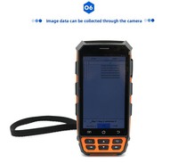 Collecteur de données RFID portable UHF pour la gestion de l'identification animale, portée de lecture longue distance de 5 mètres, vente en gros