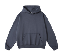 Sudadera con Capucha para Hombre, Tejido de Algodón 100% de 450 g/m², Estilo Casual, Color Liso, con Logotipo Personalizado, Ropa Urbana