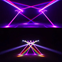 Venta de Fábrica: Luz de Escenario Portátil para DJ, Control DMX512, 4X40W RGBW 4IN1, Cabeza Móvil LED con Haz de Luz para KTV y Discotecas
