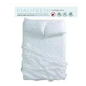 Protector de Colchón Vialifresh Tamaño King Antiácaros, Cubrecolchón Acolchado para Uso Doméstico, Lavable a Máquina, Textil de Poliéster - Product Image 1