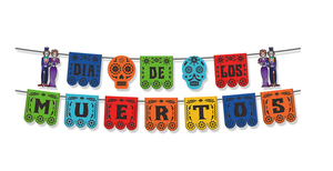 Decoraciones para fiestas Decoración <span class=keywords><strong>de</strong></span> bodas Banner <span class=keywords><strong>de</strong></span> papel para varias ocasiones Cumpleaños Decoraciones navideñas <span class=keywords><strong>Dia</strong></span> <span class=keywords><strong>De</strong></span> Los <span class=keywords><strong>Muertos</strong></span> - Product Image 2