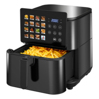 Friteuse à air numérique intelligente 9L en acier inoxydable, double tube chauffant, sans huile, prix avantageux, vente chaude, directement de l'usine, personnalisable