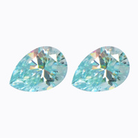 Moissanite en forme de goutte d'eau, 0,5-6 carats, bleu marine naturel, certifiée GRA, créée en laboratoire, vente en gros, en stock, prête à être montée, bijoux fins