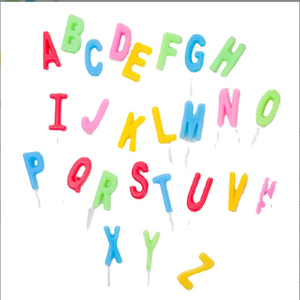 เทียนหลากสี A-Z สุขสันต์วันเกิดปักคำ<span class=keywords><strong>เค้ก</strong></span>ปาร์ตี้ - Product Image 4