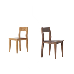 Silla de Comedor de Madera Maciza - Acabado en Roble Rojo y Nogal Negro, Diseño Moderno Minimalista, Modelo YJ, Muebles para el Hogar - Product Image 5