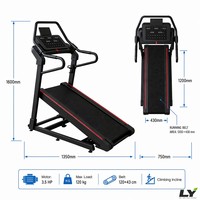 Caminadora Comercial para Escalar Escaleras, 3.5HP, Inclinación Automática de -5~40 Niveles, 120kg, 12km/h, Stepmill para Cardio, Gimnasio y Uso Doméstico