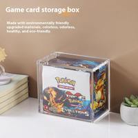 Estuche Magnético Transparente de Acrílico para Caja Protectora de Sobres de Pokémon ETB, Resistente a los Rayos UV, Soporte de Almacenamiento de Tarjetas, Logotipo Personalizado