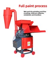 Broyeur de paille et de fourrage multifonctionnel motorisé de qualité supérieure pour équipement agricole, batteuse à herbe, coupe-paille ultra-fine 11-15 kW