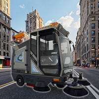 Mini Hippo 48v, nettoyeur de voirie à 3 roues, M230-2, machine de nettoyage, système à double ventilateur, aspirateur électrique neuf, balayeuse de sol et de rue
