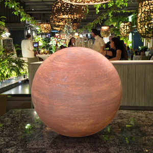 Sphères de <span class=keywords><strong>jardin</strong></span> sculpturales en <span class=keywords><strong>acier</strong></span> rouillé Grande sphère en <span class=keywords><strong>acier</strong></span> corten pour décoration de paysage - Product Image 2