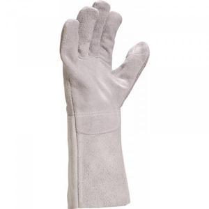 DELTA PLUS - TC71609 Gant de soudeur gris en cuir de vachette fendu-Manchette de 15 cm (multi-pack) -GANTS EAN 3295249181000 - Product Image 2