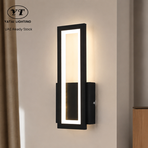 Modern Small Indoor Decorative Wall <b>Light</b> Acrylic Led Metal Body 3000K 4500K 6000K Bedroom <b>Corridor</b> Home Hotel 15W - Product Image 1