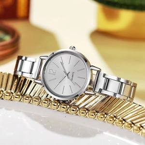 Reloj de Pulsera de Cuarzo Plateado <span class=keywords><strong>para</strong></span> Mujer, de Lujo, con Logotipo Personalizado, Marca IStapromo, Diseño Simple con Correa Hueca, Hecho a Mano, Promocional y Moderno - Product Image 3