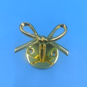 Zinc Alloy <b>Wall</b> <b>Hook</b> Gold Round Shape <b>Key</b> Holder Behind Doors On <b>Walls</b> Mounting Type - Product Image 4