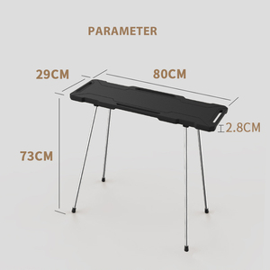 Conjunto de Mesa y Sillas Plegables Ajustables, Mesa de Picnic Portátil, para Playa, Camping, Sala de Estar, Almacén - Product Image 2
