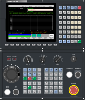 Controlador CNC de Alta Calidad para Tornos y Centros de Torneado de 2-6 Ejes con Pantalla LCD de 10.4 Pulgadas, Capacidad de Programa de 8GB, Sistema Operativo RT Linux