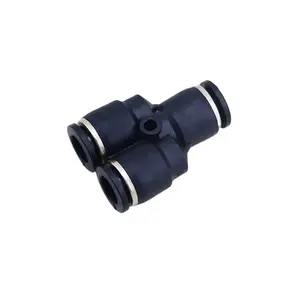 One touch Y branch union three way quick connector PY mini plastic hose tube pipe pneumatic fitting