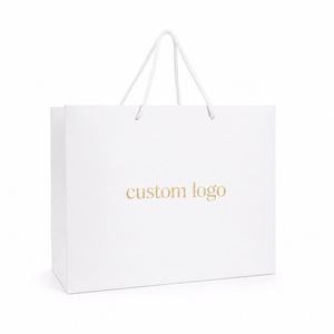 Wholesale Personalized Brand Logo Printed Paper Gift <b>Bags</b> Eco Friendly Cardboard Shopping <b>Bag</b> for Jewelry Garment Packing - Product Image 2