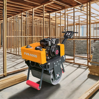 Abg Make-Compacteur à rouleaux vibrants de 0.5 tonnes, 1 tonne, 1 tonne, simple, double tambour, mini-vibrateur Huade, moteur à roulement à engrenages, rouleaux chinois
