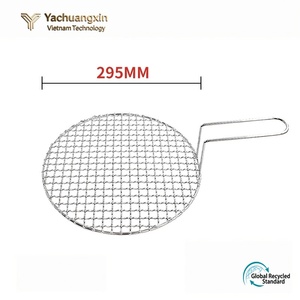 Grilles circulaires en acier inoxydable 295 mm en forme de croix, outils de cuisson extérieurs pour barbecue et grillades de viande - Product Image 3