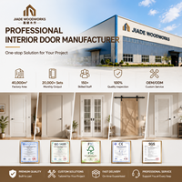 Porte intérieure en bois massif à 3 panneaux, style Shaker, en MDF/HDF, apprêtée blanche, pour projets d'appartements et de maisons