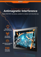 Écran LCD étanche personnalisé P65 10,1 pouces HMI de qualité industrielle Écran tactile multipoint pour l'industrie/le médical/le kiosque/l'extérieur