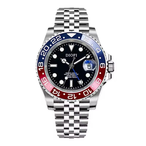 Watches 25mm Rotating Bezel Men's Mechanical <b>Smart</b> Watch Stainless Steel Band Sapphire Crystal 20BAR Waterproof Business Fashion - Product Image 1