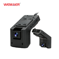 Cámara para Coche AI ADAS DMS de 2 Canales, Grabadora de Video 4G LTE 1080P, Caja Negra, Doble Lente, DVR para Coche, Cámara de Visión Trasera, Accesorio para Coche