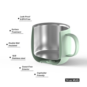 Mug à café isotherme personnalisé ANSHENG, en acier inoxydable, mug de voyage, double paroi, sous vide, anti-fuite, <span class=keywords><strong>tasse</strong></span> thermique à café - Product Image 2