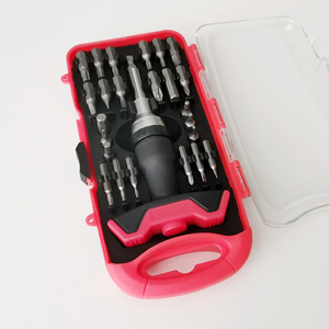 Juego de puntas de destornillador de trinquete tipo T Lixin de 28 piezas, 1/4 de pulgada, acero al cromo vanadio, para uso doméstico - Product Image 3